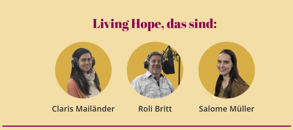 Living Hope
Chords
Living Hope chords
Living Hope Noten
Noten Leadsheet Mehr Himmel auf Erden
Noten Leadsheet Gott gab nicht den Geist der Furcht
Noten Leadsheet Wir rühmen deinen Namen Jesus
Noten Leadsheet Die Sonne geht auf Dies ist der Tag
Noten Leadsheet Es gibt Wege die wir nicht versteh'n
Noten Leadsheet Meh Himmel uf Ärde
Claris Mailänder
Salome Müller
Roli Britt